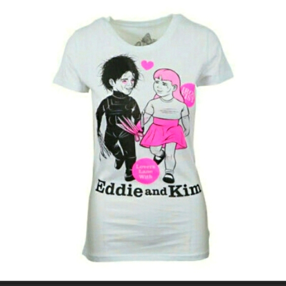 Iron Fist Tops - IRON FIST WOMENS EDDIE AND KIM WHITE T SHIRT